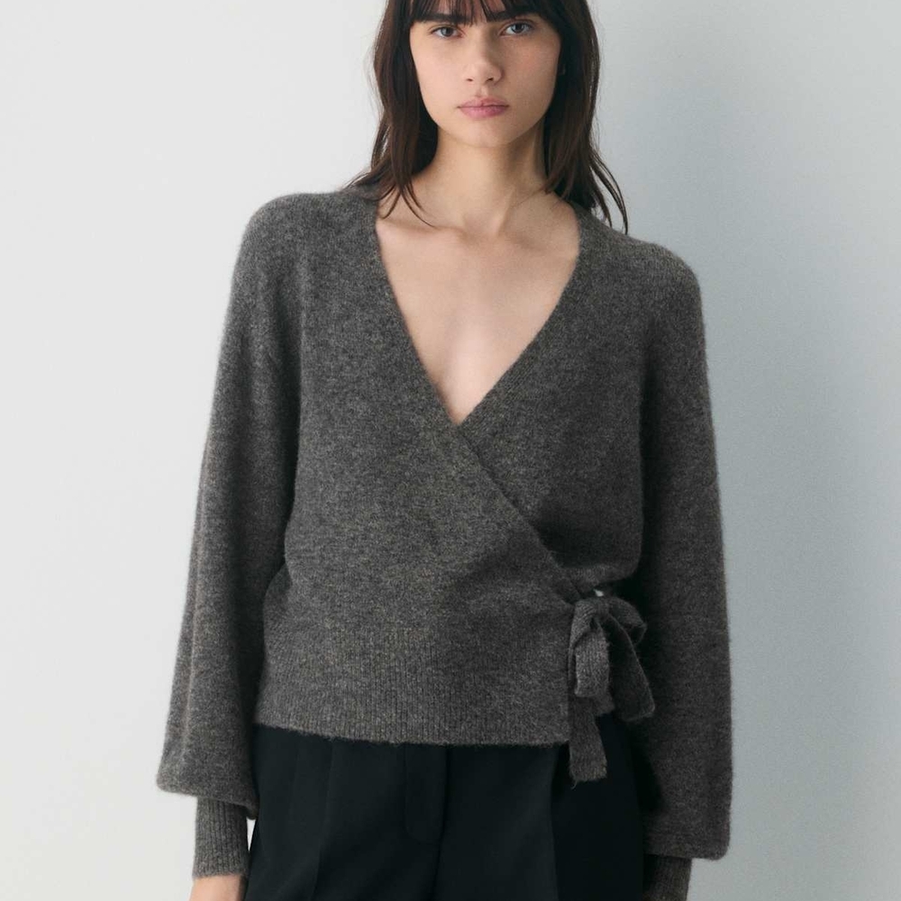 Aritzia Cassidy Wrap Sweater